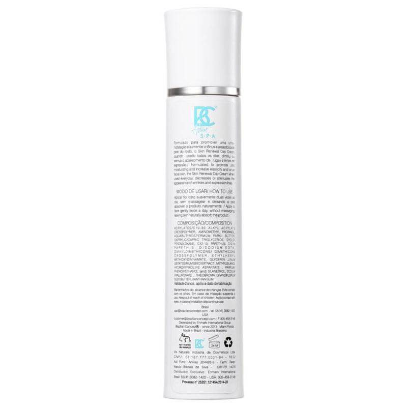Brazilian Concept Skin Renewal DNA Protective Day Cream - Creme Antirrugas Diurno 50g