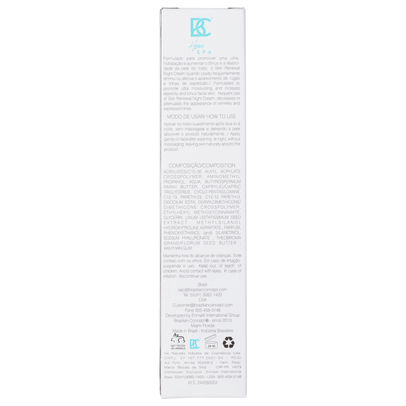 Brazilian Concept Skin Renewal Night - Creme Anti-Idade Noturno 50g