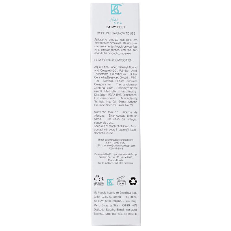 Brazilian Concept Fairy Feet - Hidratante para os Pés 50g