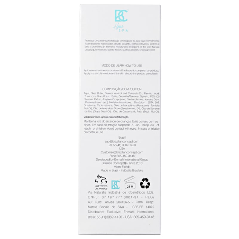 Brazilian Concept Body Cream Intense Moisture - Creme Hidratante Corporal 150g