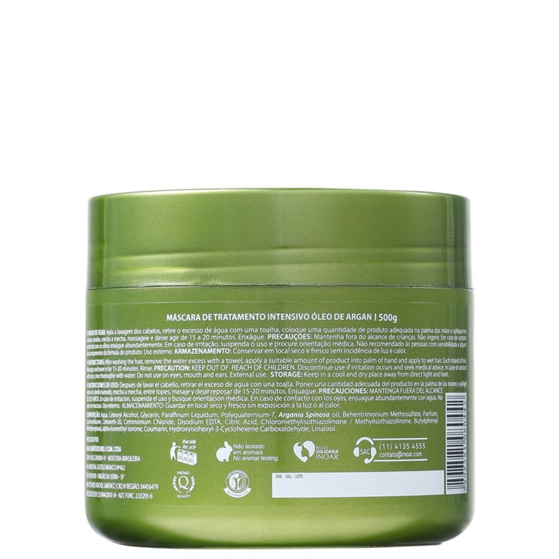 Inoar Argan Oil - Máscara Tratamento 500g