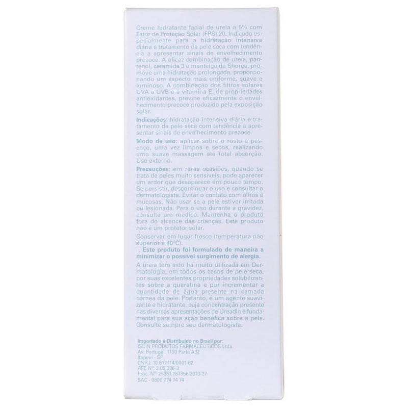 ISDIN Ureadin Cream FPS 20 - Hidratante Facial 51,25g