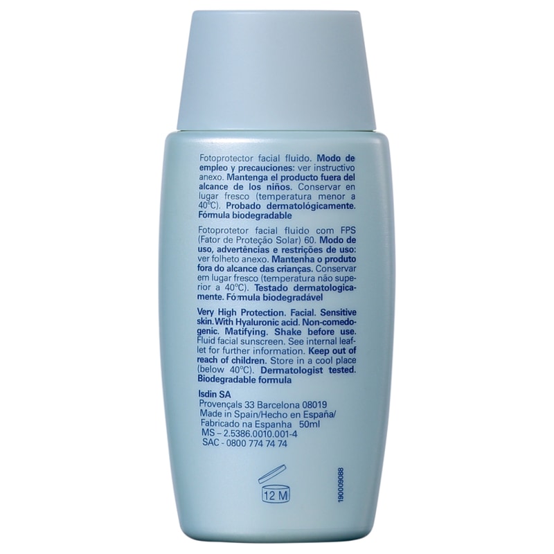ISDIN Fotoprotector Fusion Fluid FPS 50 - Protetor Solar Facial Fluído 50ml