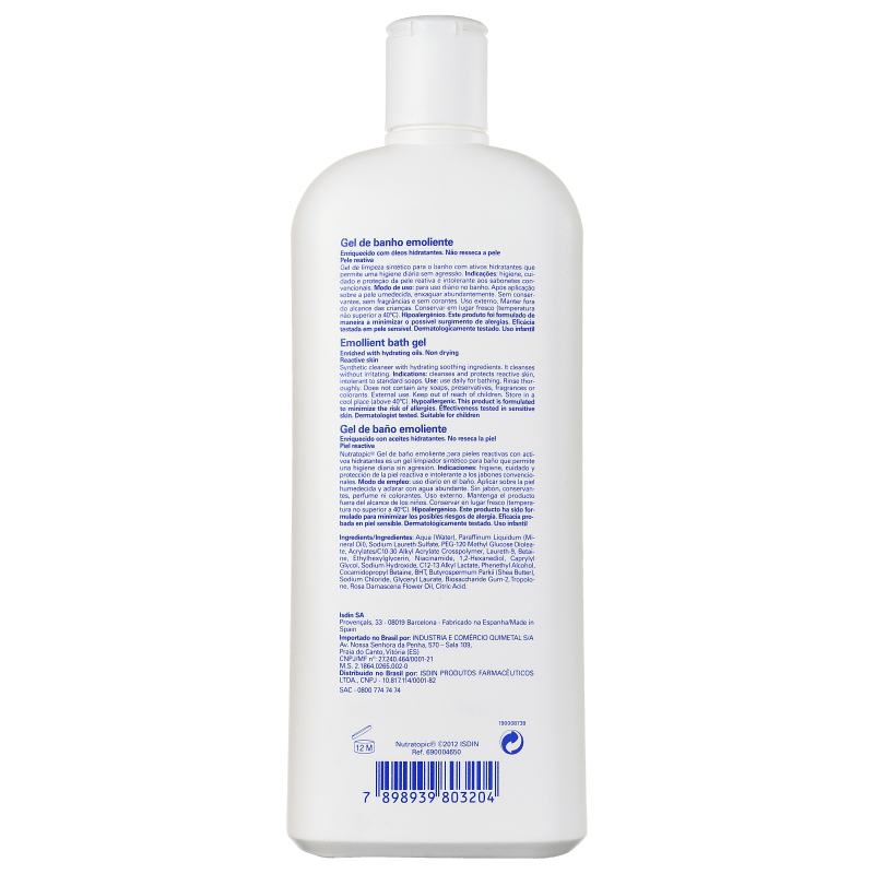 ISDIN Nutratopic - Gel de Banho 400ml