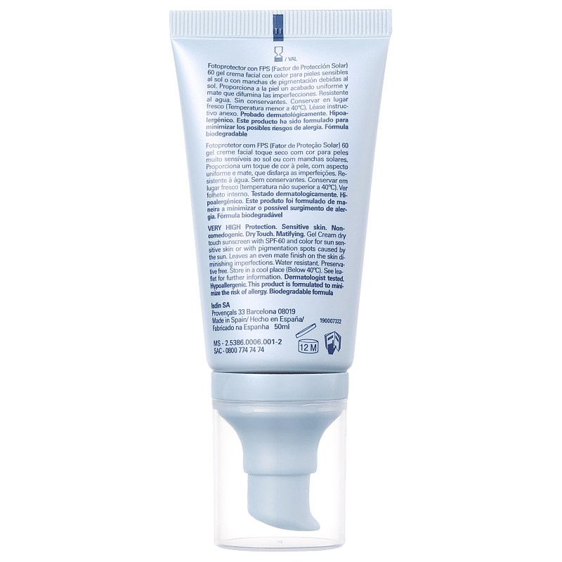 ISDIN Fotoprotector Gel Cream Color FPS 50 - Protetor Solar com Cor 50ml