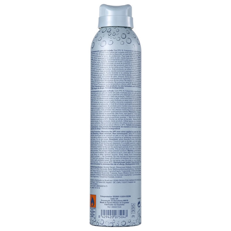 ISDIN Fotoprotector Transparent FPS 50 - Protetor Solar em Spray 200ml
