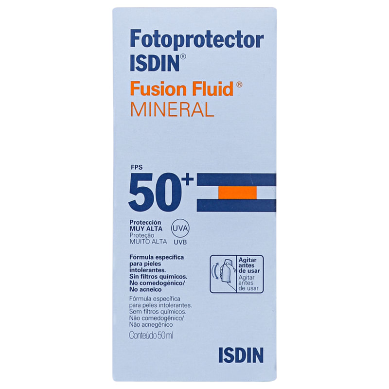 ISDIN Fotoprotector Fusion Fluid Mineral FPS 50 - Protetor Solar Facial 50ml