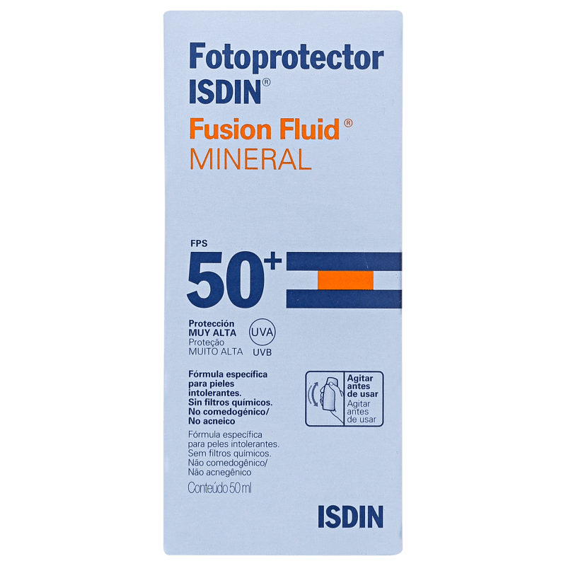ISDIN Fotoprotector Fusion Fluid Mineral FPS 50 - Protetor Solar Facial 50ml