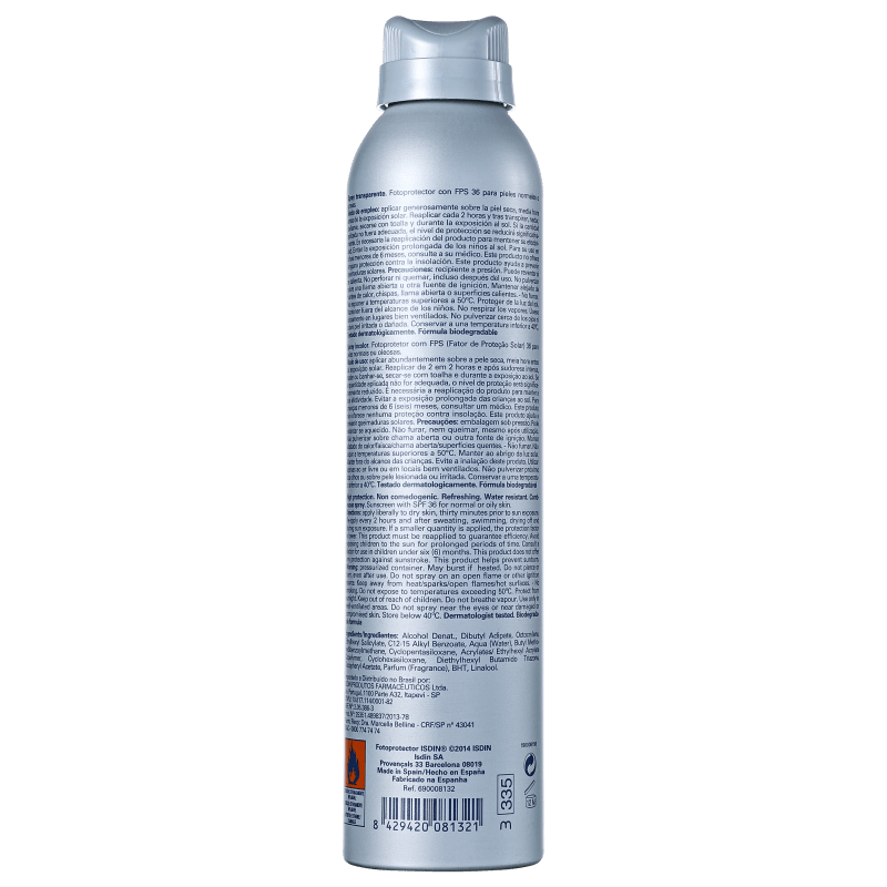 ISDIN Fotoprotector Transparent FPS 30 - Protetor Solar em Spray 200ml