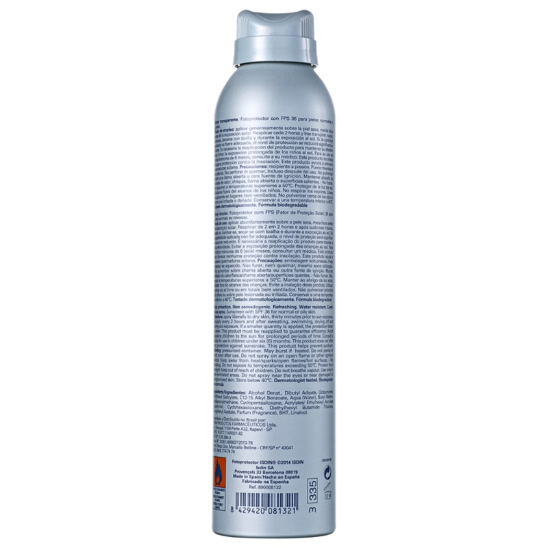 ISDIN Fotoprotector Transparent FPS 30 - Protetor Solar em Spray 200ml