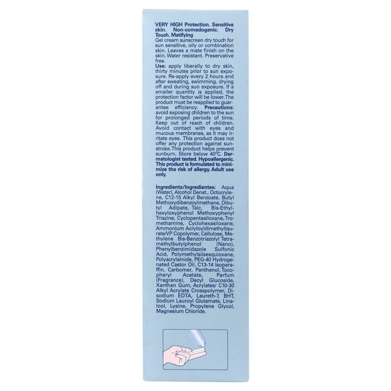 ISDIN Fotoprotector Gel Cream Dry Touch FPS 50 - Protetor Solar Facial em Creme 51g