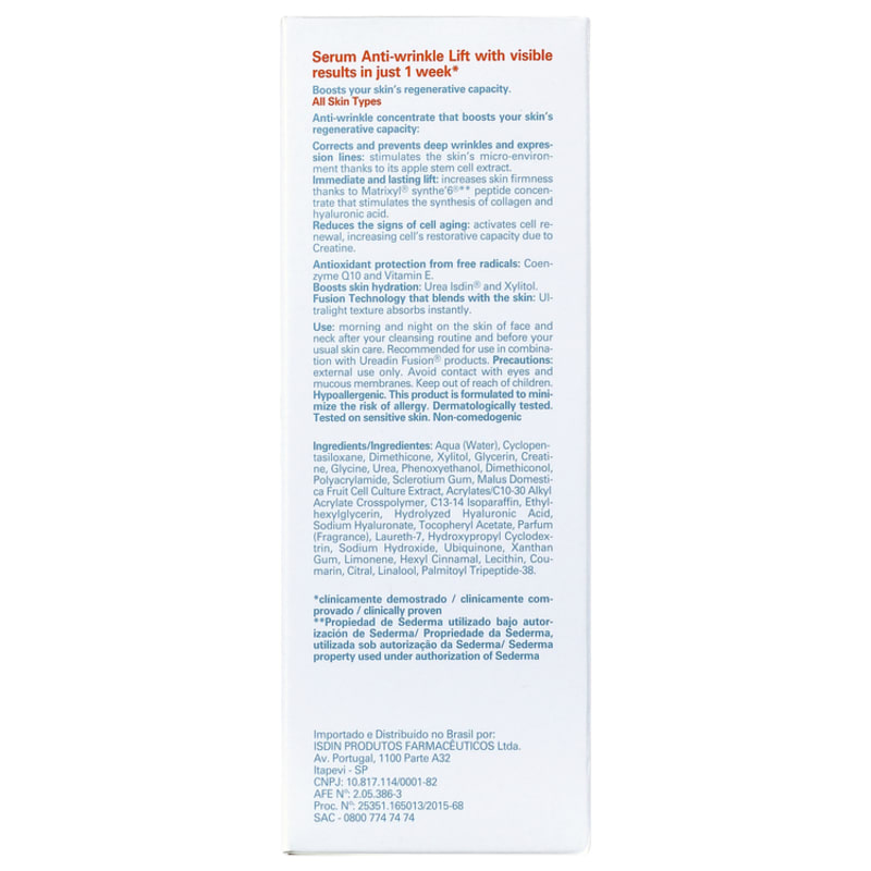 ISDIN Ureadin Fusion Serum Lift Antirrugas - Sérum Anti-idade 30ml