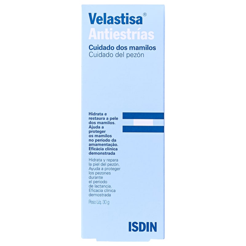 ISDIN Velastisa Antiestrías Cuidado dos Mamilos - Creme para Seios 30g