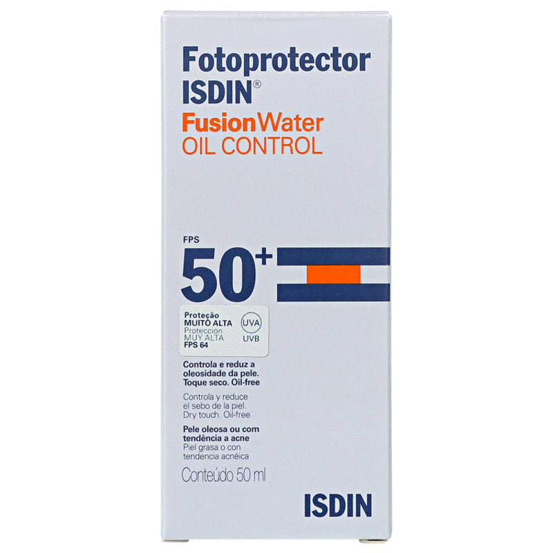 ISDIN Fotoprotector Fusion Water Oil Control FPS 50 - Protetor Solar Facial 50ml