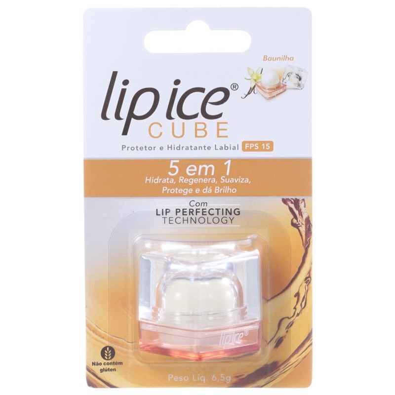 Lip Ice Cube Baunilha FPS 15 - Protetor Labial 6,5g