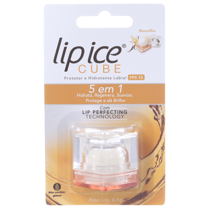 Lip Ice Cube Baunilha FPS 15 - Protetor Labial 6,5g
