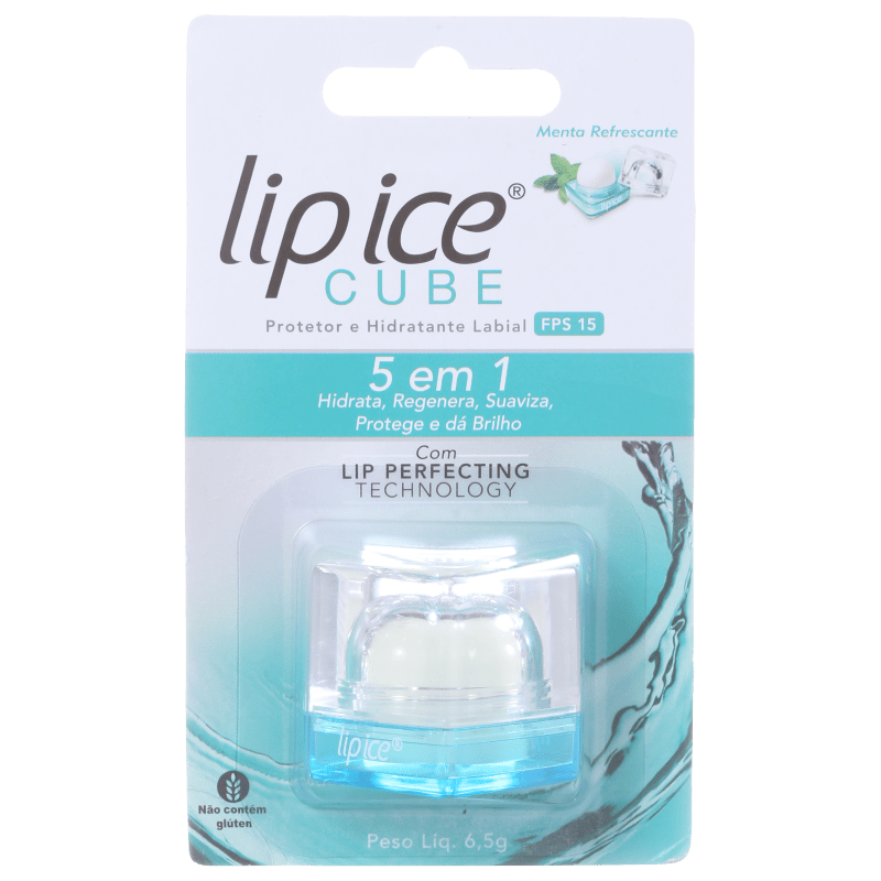 Lip Ice Cube Menta Refrescante FPS 15 - Protetor Labial 6,5g