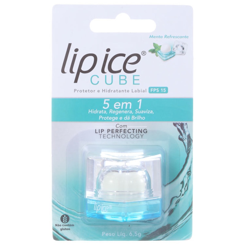 Lip Ice Cube Menta Refrescante FPS 15 - Protetor Labial 6,5g