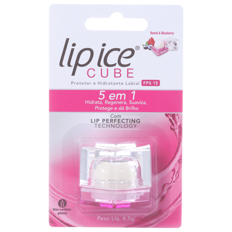 Lip Ice Cube Romã & Blueberry FPS 15 - Protetor Labial 6,5g