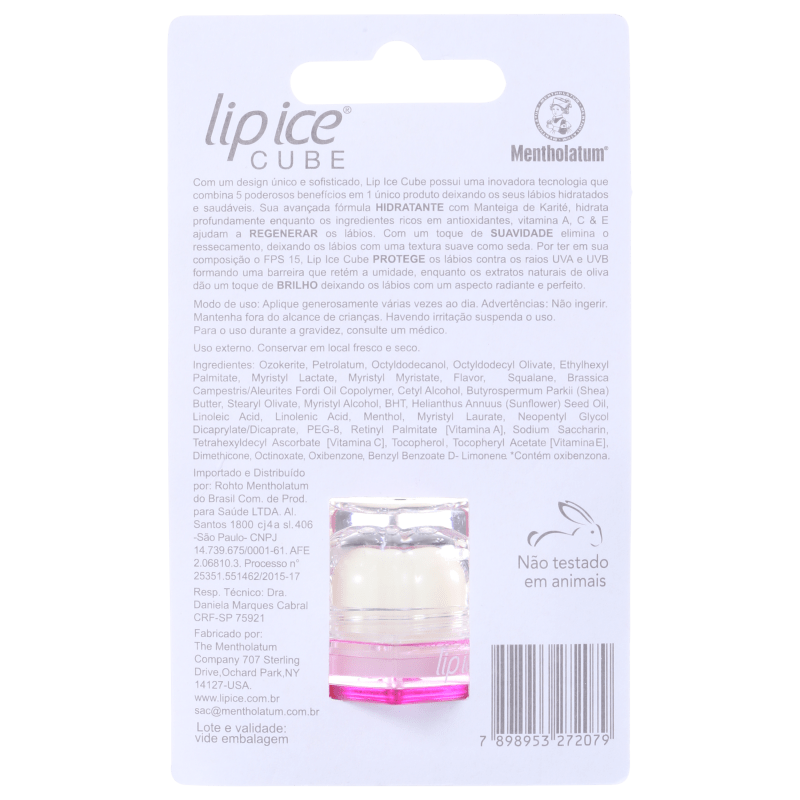 Lip Ice Cube Romã & Blueberry FPS 15 - Protetor Labial 6,5g