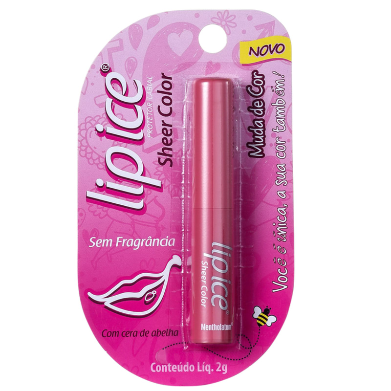 Lip Ice Sheer Color Sem Fragrância - Hidratante Labial 2g