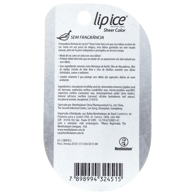Lip Ice Sheer Color Sem Fragrância - Hidratante Labial 2g