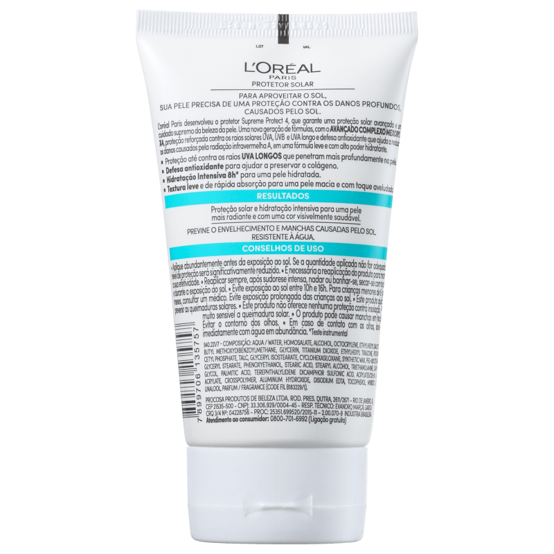 L'Oréal Paris Solar Expertise Supreme Protect 4 FPS 30 - Protetor Solar Facial 120ml