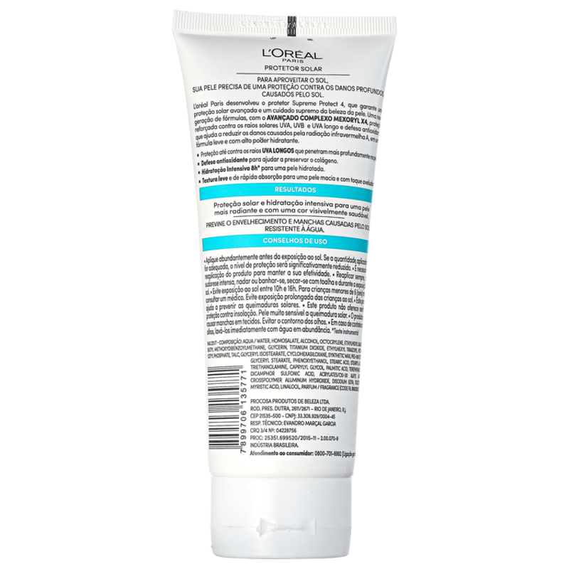 L'Oréal Paris Solar Expertise Supreme Protect 4 FPS 30 - Protetor Solar Facial 200ml