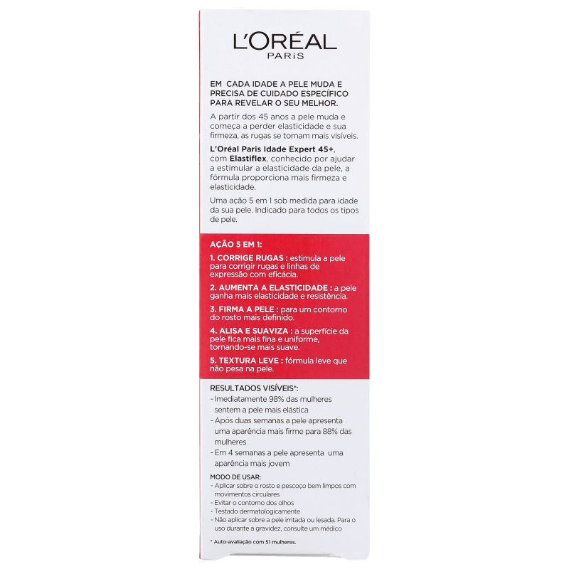 L'Oréal Paris Idade Expert 45+ Anos - Creme para Rugas e Anti-Idade 40ml
