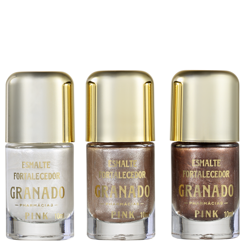 Kit Granado Pink Trio Melindrosas de Esmaltes