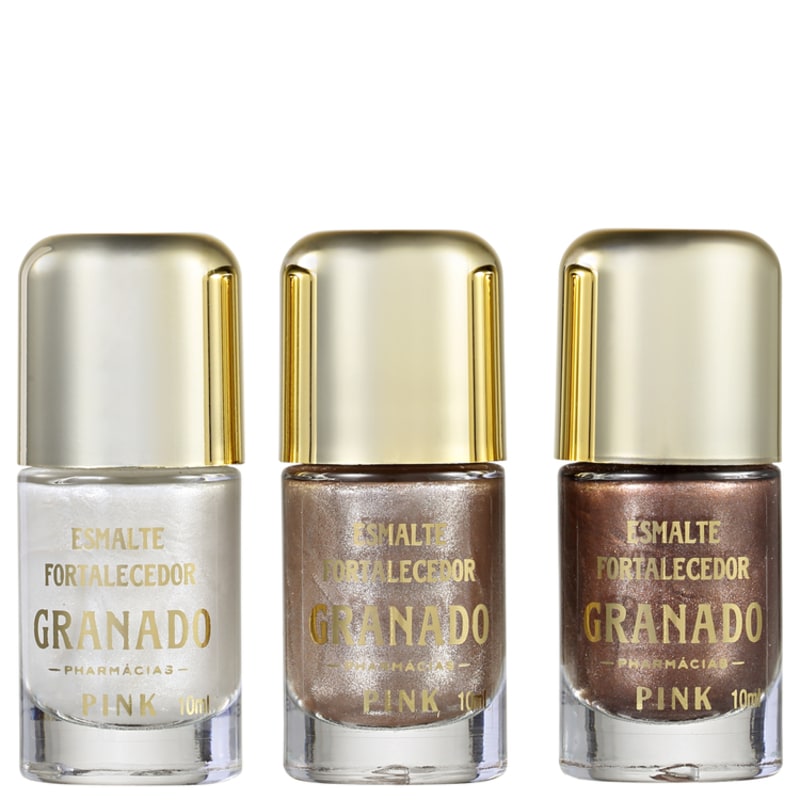 Kit Granado Pink Trio Melindrosas de Esmaltes
