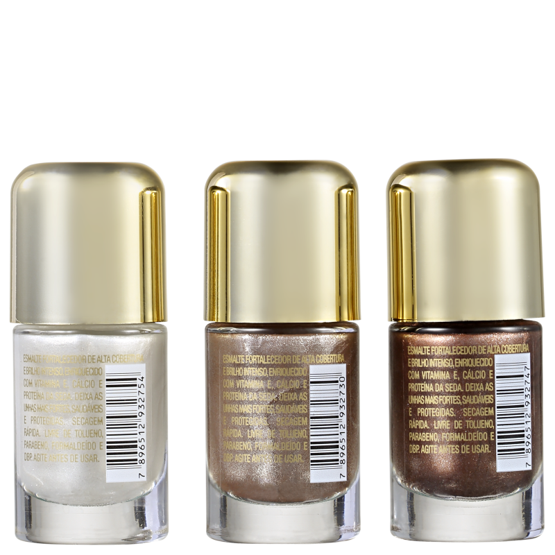 Kit Granado Pink Trio Melindrosas de Esmaltes