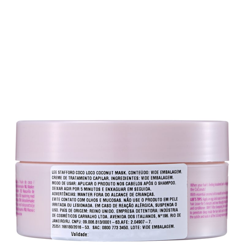 Lee Stafford Coco Loco Coconut Mask - Máscara de Tratamento 200ml