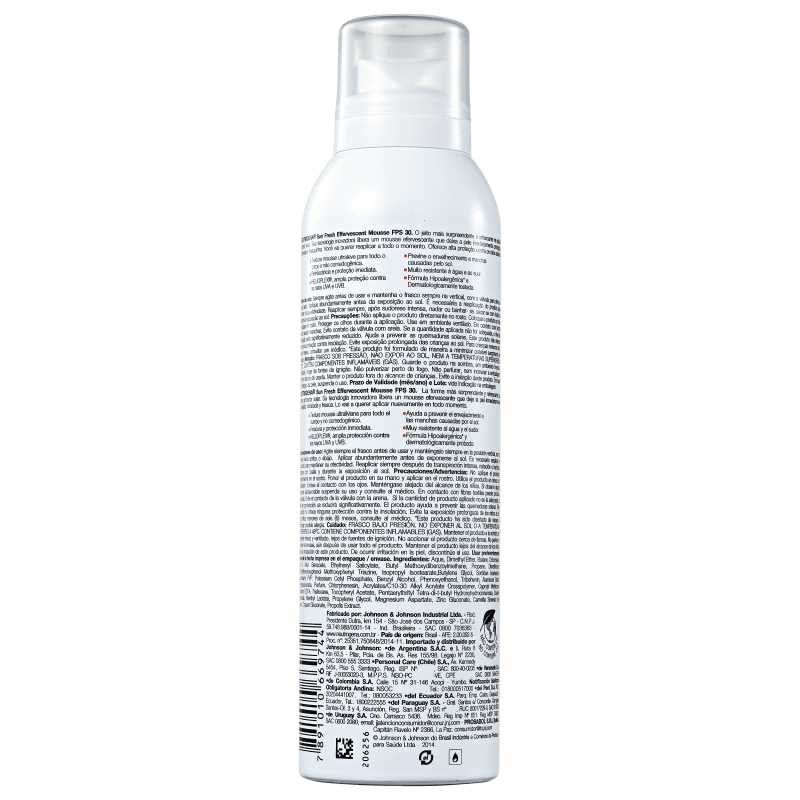 Neutrogena Sun Fresh Effervescent FPS 30 - Protetor Solar em Mousse 200ml