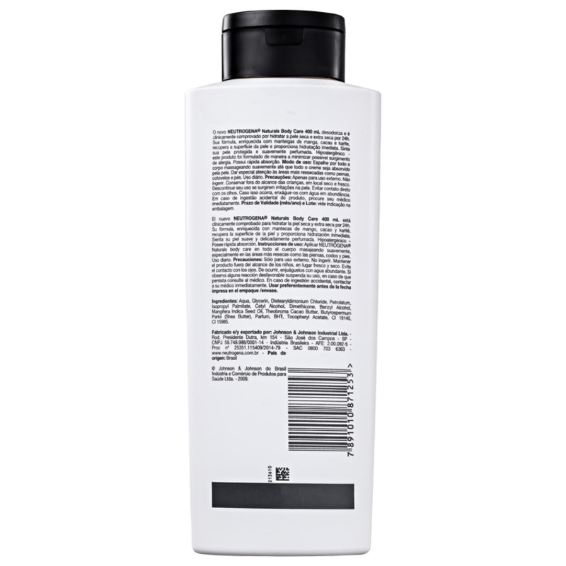 Neutrogena Body Care Naturals - Hidratante Corporal 400ml