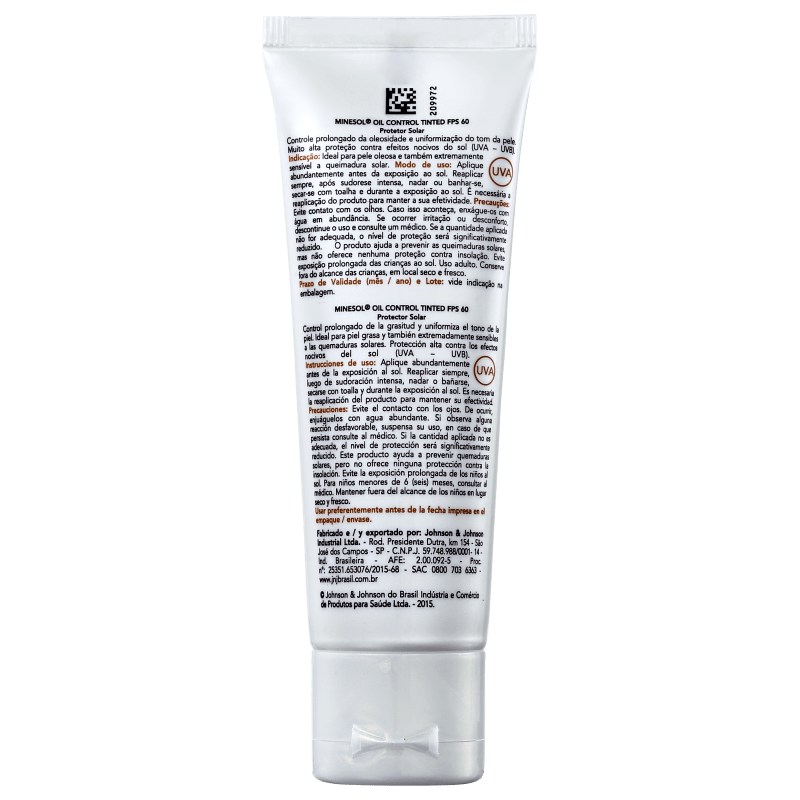RoC Minesol Oil Control Tinted FPS 60 - Protetor Solar com Cor 50g