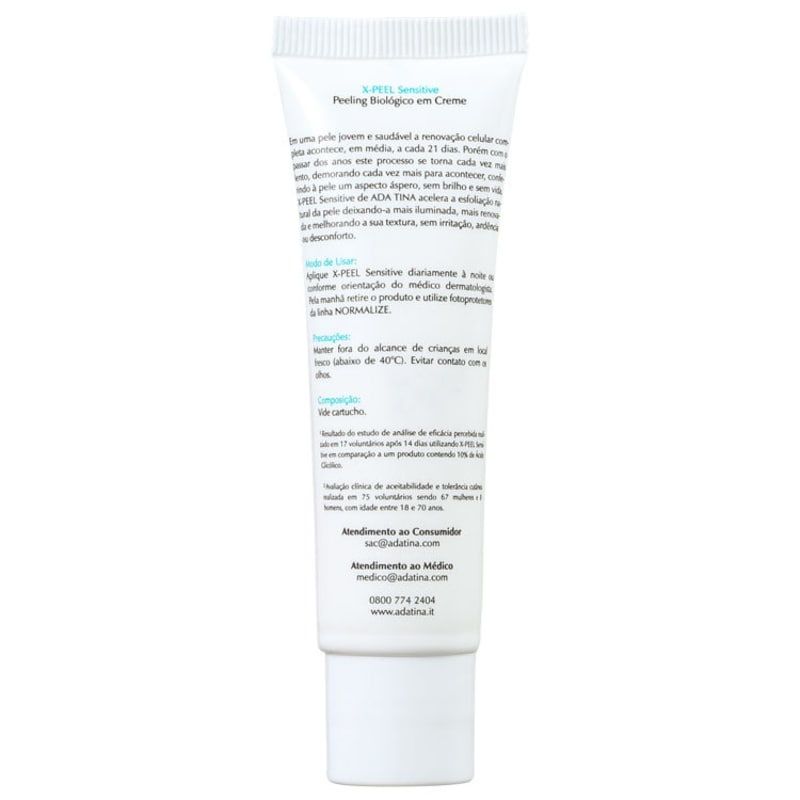 Ada Tina X-Peel Sensitive - Creme para Rugas e Anti-Idade 30ml