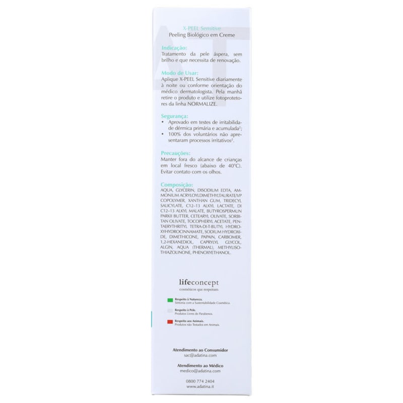 Ada Tina X-Peel Sensitive - Creme para Rugas e Anti-Idade 30ml