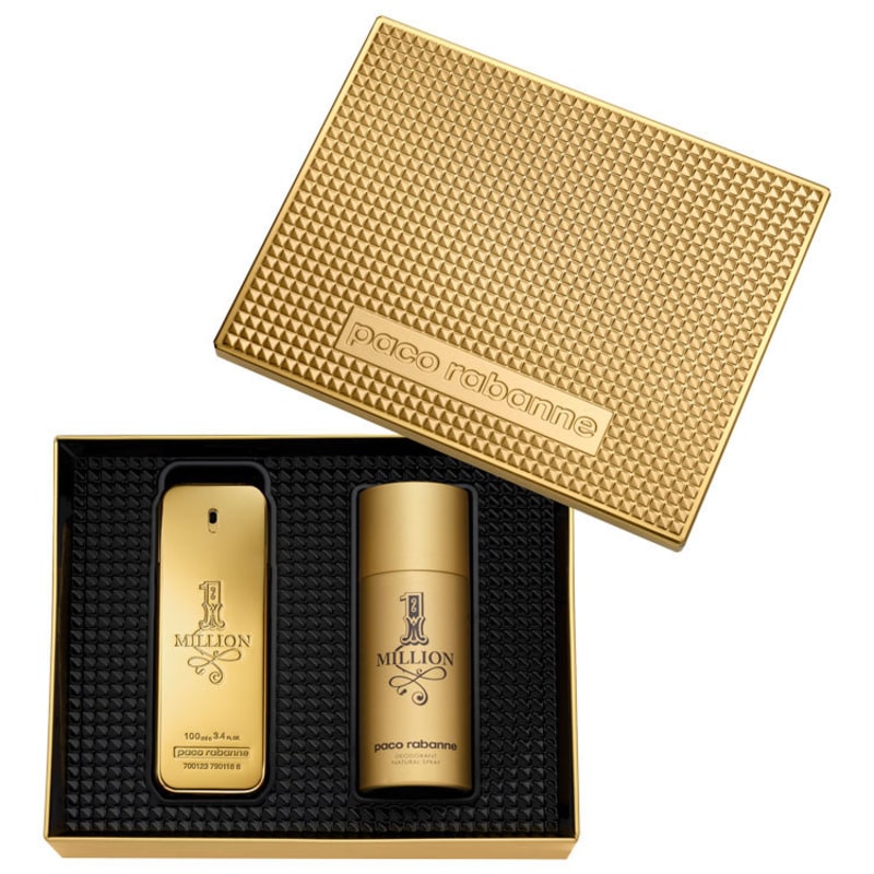 Conjunto 1 Million Edição Limitada Paco Rabanne Masculino - Eau de Toilette 100ml + Desodorante 150ml