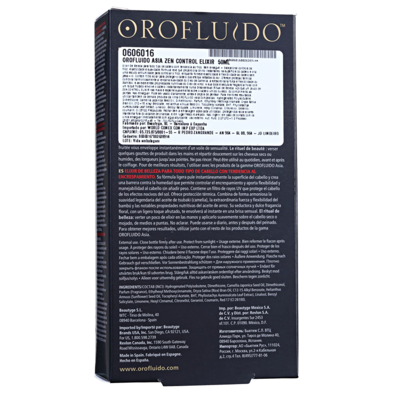 Orofluido Asia Zen Control Elixir - Sérum 50ml