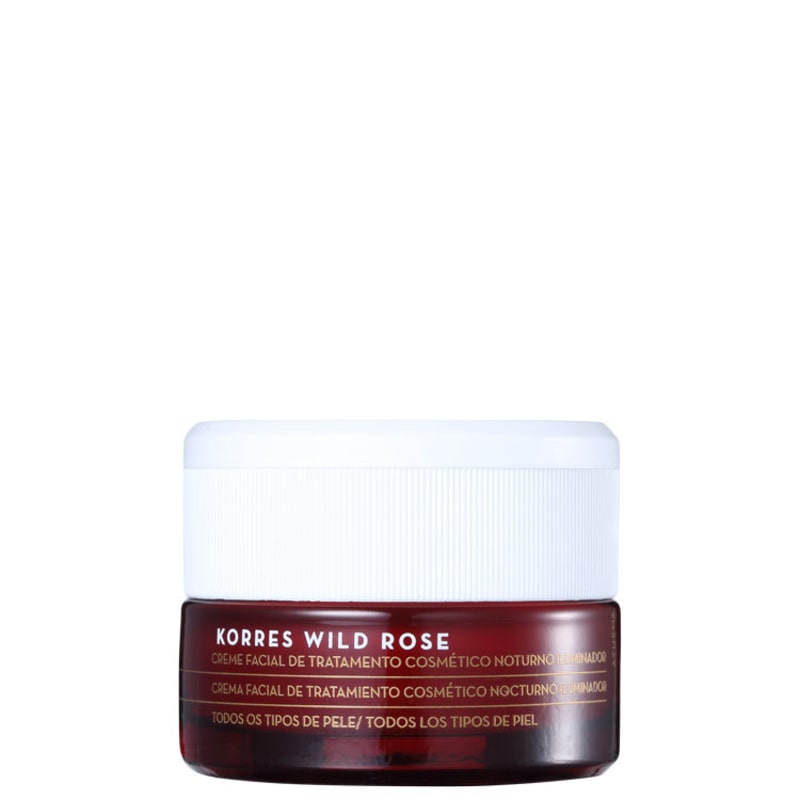 Korres Wild Rose - Creme Iluminador Noturno 40g