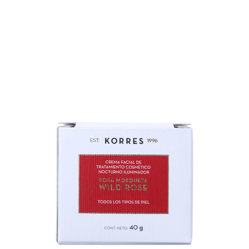 Korres Wild Rose - Creme Iluminador Noturno 40g
