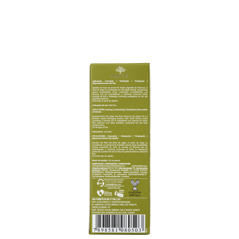 Inoar Argan Oil System - Óleo de Argan 60ml