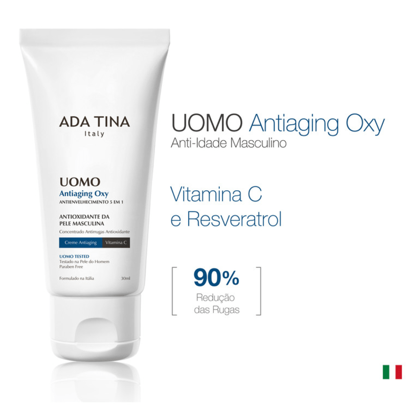 Ada Tina Uomo Antiaging Oxy - Creme para Rugas e Anti-Idade 30ml
