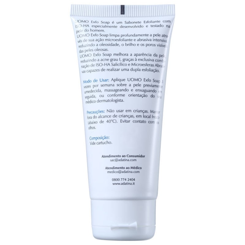 Ada Tina Uomo Exfo Soap - Sabonete Líquido Esfoliante 50g