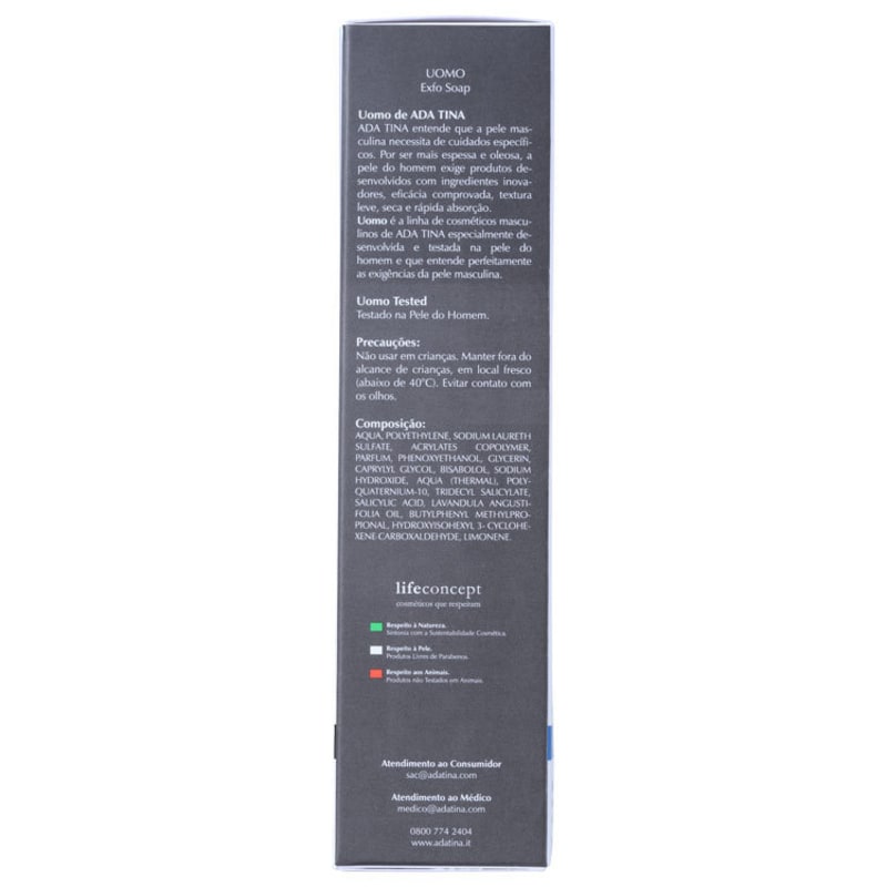 Ada Tina Uomo Exfo Soap - Sabonete Líquido Esfoliante 50g