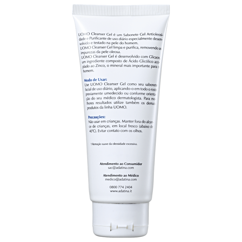 Ada Tina Uomo Cleanser - Gel de Limpeza Facial 100g