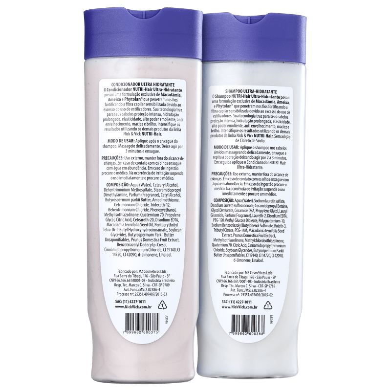 Nick & Vick NUTRI-Hair Ultra-Hidratante Kit (2 Produtos)