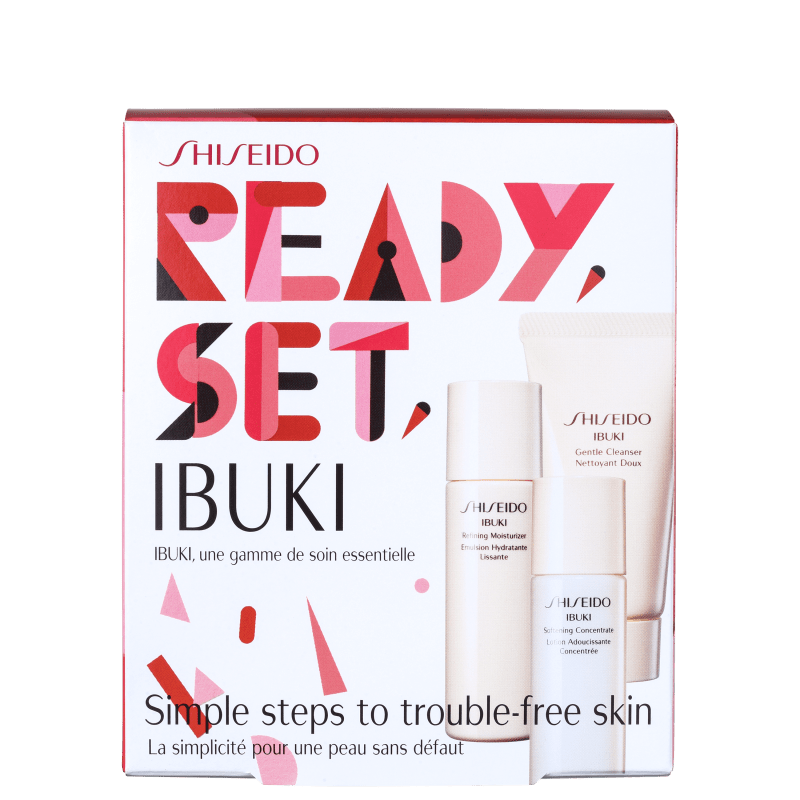 Kit Shiseido Ibuki Starter Ready (3 produtos)
