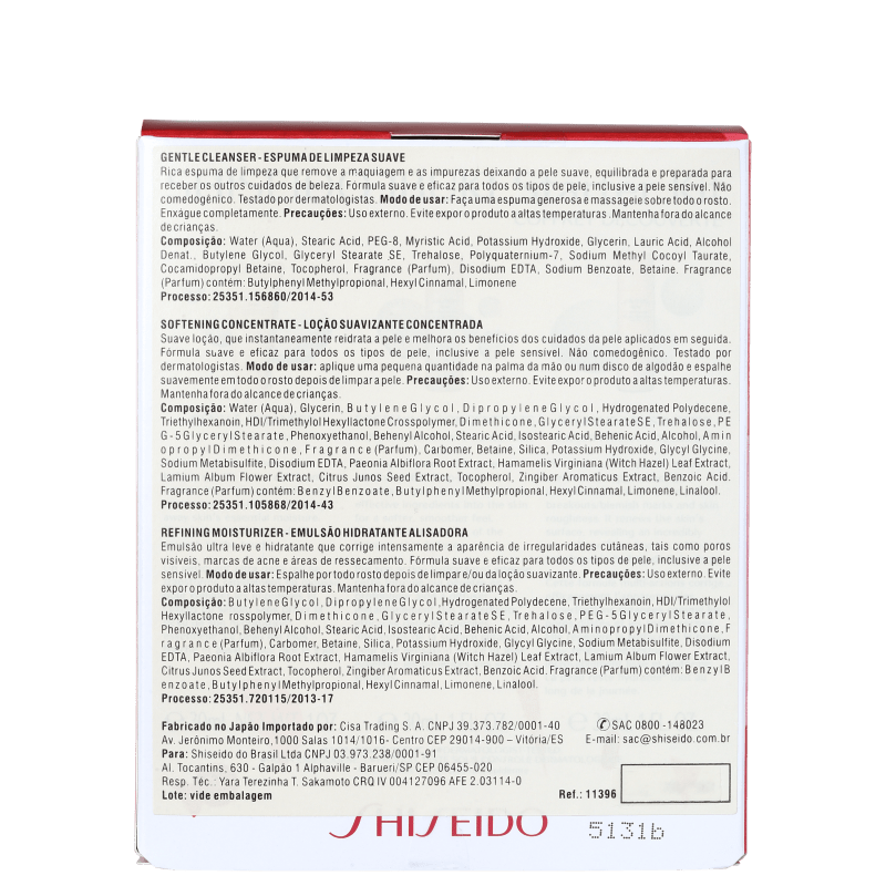 Kit Shiseido Ibuki Starter Ready (3 produtos)